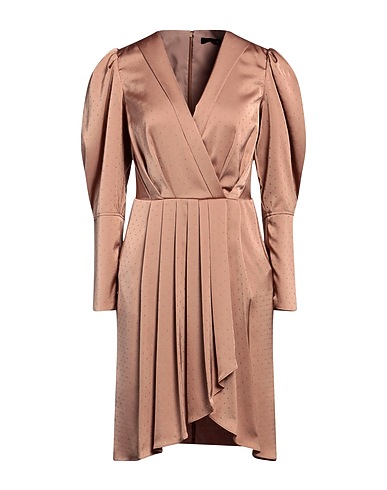 ACTITUDE by TWINSET Pleated dress Light brown 100% Polyester