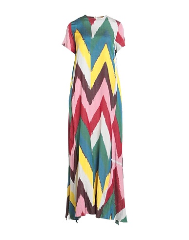 PUNICANA Long dress Yellow 50% Silk, 50% Cotton