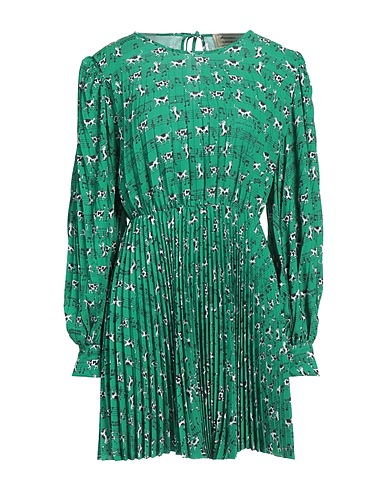 ALESSANDRO ENRIQUEZ Pleated dress Green 100% Polyester