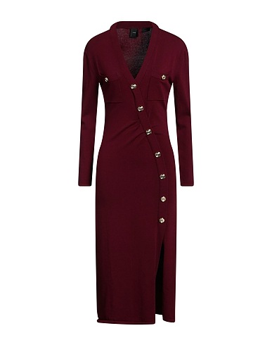 PINKO Midi-Kleid Bordeaux 73% Viskose, 25% Polyamid, 2% Elastan