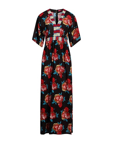 LISA CORTI Long dress Black 100% Cotton