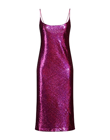GALVAN  London Midi dress Fuchsia 98% Polyester, 2% Elastane