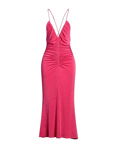 MISHA Midi dress Fuchsia 95% Polyester, 5% Elastane