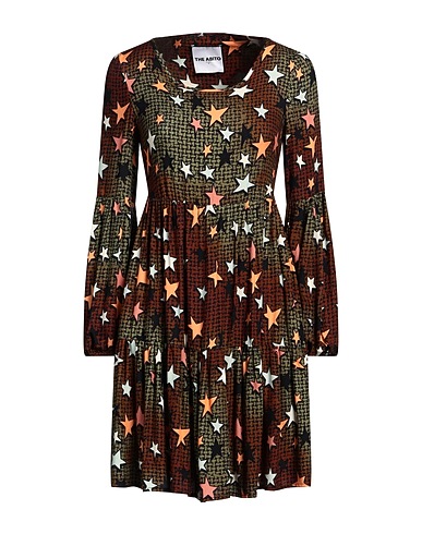 THE ABITO Milano Short dress Military green 100% Viscose
