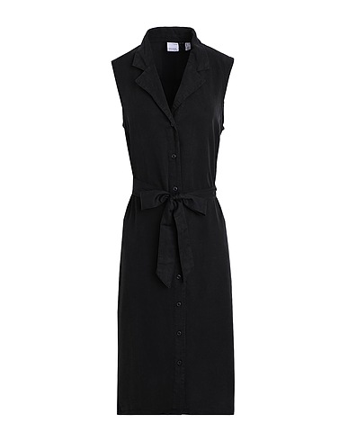 VERO MODA Midi dress Black 100% Tencel™ Lyocell