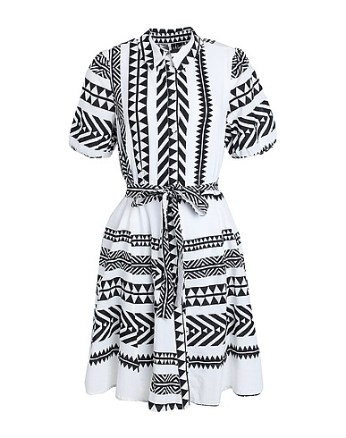 VERO MODA Shirt dress Black 100% Organic cotton