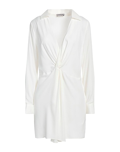 MARELLA Short dress Ivory 69% Acetate, 31% Silk