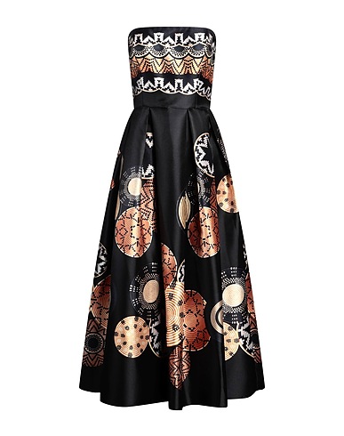 ALLURE EVENING Midi dress Black 100% Polyester