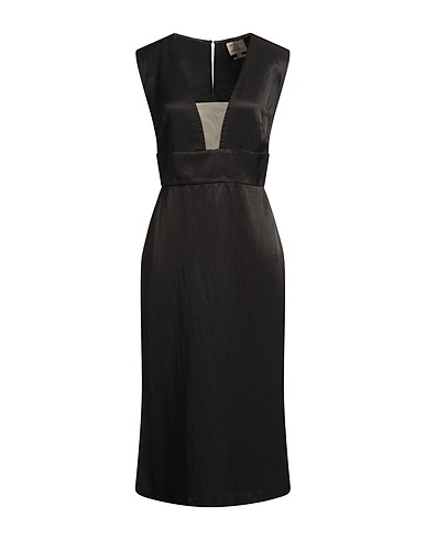 ALESSIA SANTI Midi dress 77% Viscose, 23% Linen