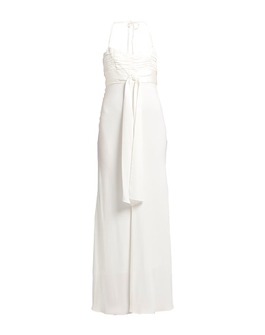 VANESSA COCCHIARO Vestito lungo Bianco 64% Acetato, 36% Viscosa