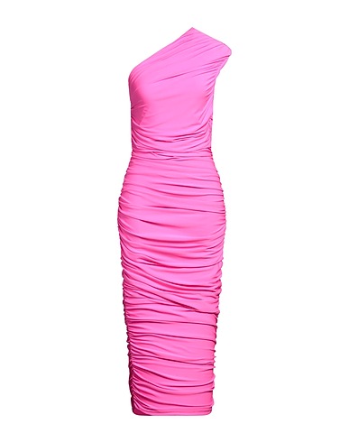 SOLACE LONDON Midi dress Fuchsia 95% Polyester, 5% Elastane
