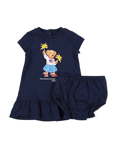 POLO RALPH LAUREN Robe bébé Polo Bear Cotton Tee Dress & Bloomer
100% Coton
