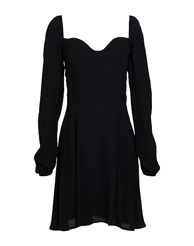 MAR DE MARGARITAS Minivestido Negro 100% Viscosa, Poliéster