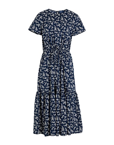 POLO RALPH LAUREN Midi dress Navy 100% Cotton