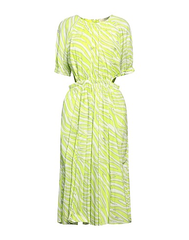 MICHAEL MICHAEL KORS Midi dress Lime green 100% Cotton