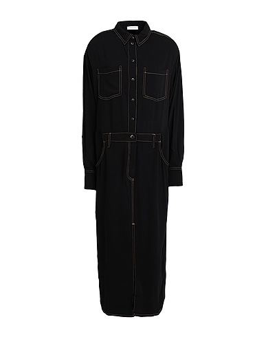 TOPSHOP Long dress Black 100% Polyester