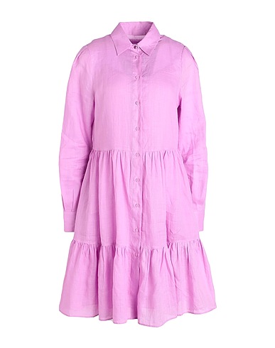 BOSS Shirt dress Pink 100% Ramie