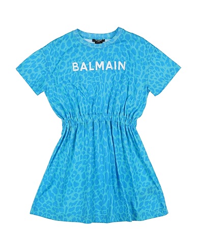 BALMAIN Dress Azure 100% Cotton