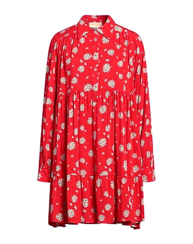 ANIYE BY Shirt dress Red 100% Viscose