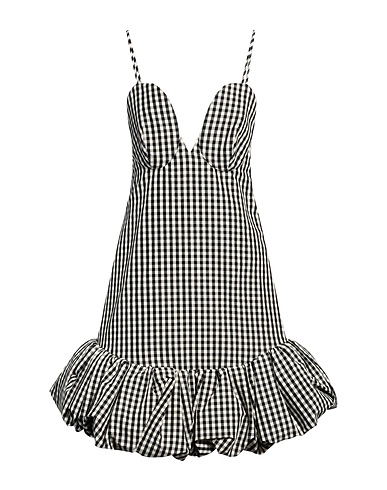 KHAITE Short dress Black 59% Cotton, 41% Polyester