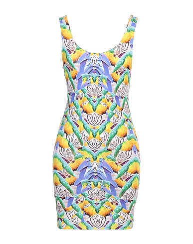 MARCELO BURLON Sheath dress Yellow 94% Modal, 6% Elastane