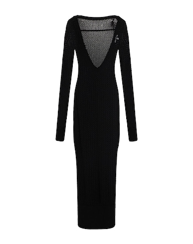PATRIZIA PEPE Long dress Black 74% Viscose, 26% Polyamide