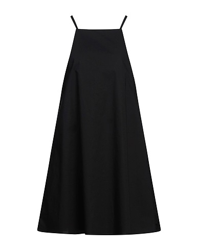 MANILA GRACE Short dress Black 100% Cotton