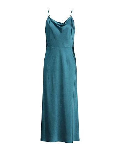 VINCE. Robe longue Vert pétrole 100% Polyester