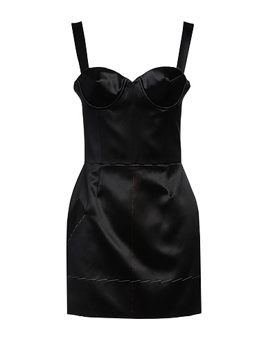 MAISON MARGIELA Sheath dress Black 65% Cotton, 35% Silk, Polyester