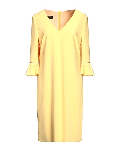LINEA RAFFAELLI Midi dress Yellow 100% Polyester