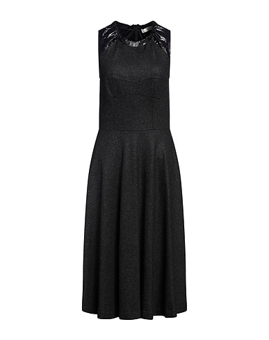 19.70 NINETEEN SEVENTY Midi dress Black 70% Wool, 25% Polyamide, 5% Other Fibres