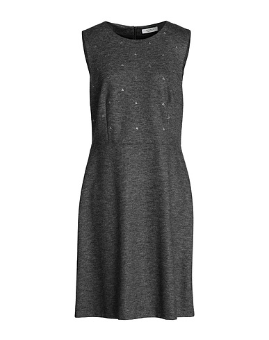 PESERICO Midi dress Grey 53% Polyamide, 45% Virgin Wool, 2% Elastane