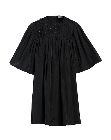 REDValentino Short dress Black 100% Polyester, Polyamide