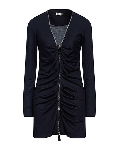 VDP VIA DELLE PERLE Sheath dress CLUB Midnight blue 89% Wool, 8% Silk, 3% Elastane