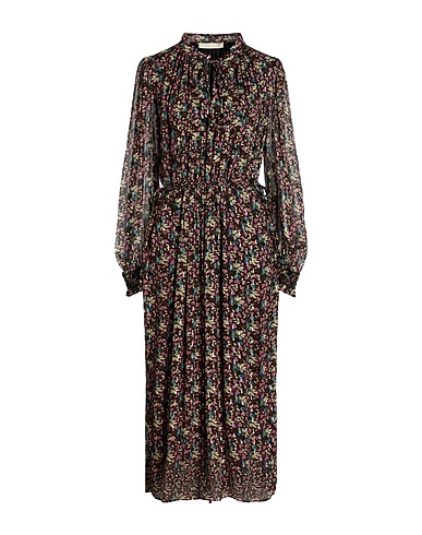 VANESSA BRUNO Midi dress Black 96% Viscose, 4% Metallic fiber
