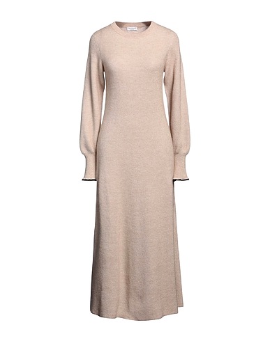 BRUNELLO CUCINELLI Knit dress 50% Alpaca wool, 50% Cotton, Brass