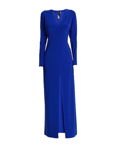 NORMA KAMALI Long dress Bright blue 95% Polyester, 5% Elastane