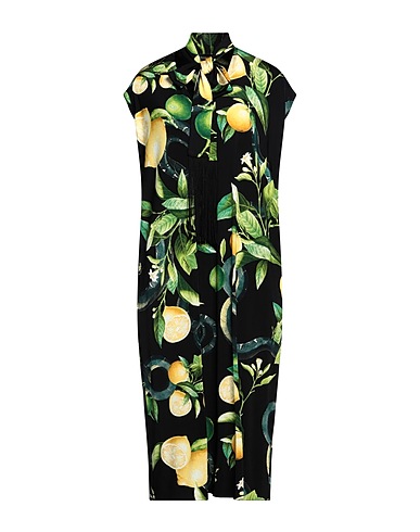 ROBERTO CAVALLI Midi dress Black 96% Viscose, 4% Elastane