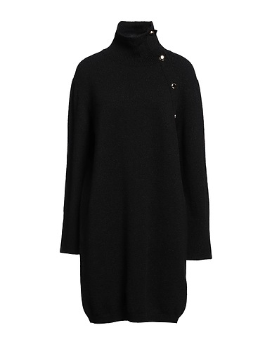 LIU •JO Short dress Black 48% Acrylic, 26% Polyamide, 18% Wool, 6% Polyester, 2% Elastane