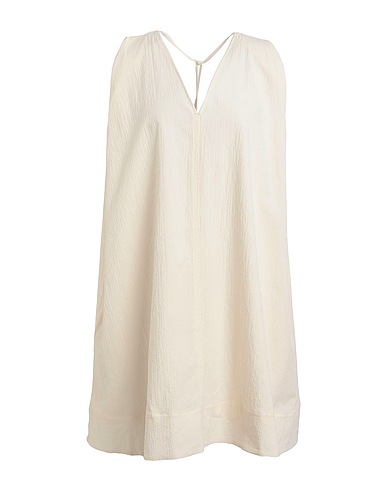 COS Short dress Ivory 99% Cotton, 1% Elastane