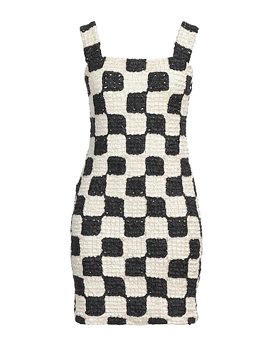 NANUSHKA Short dress NERO 100% Recycled polyester