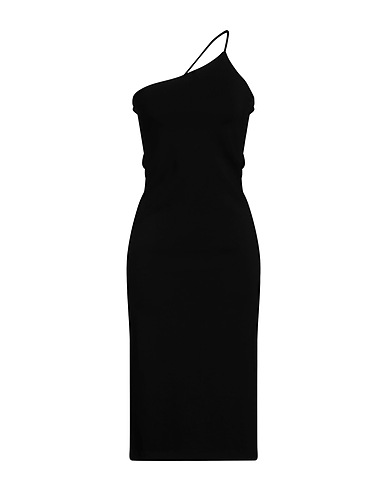 RAG & BONE Midi dress Black 66% Viscose, 30% Polyamide, 4% Elastane