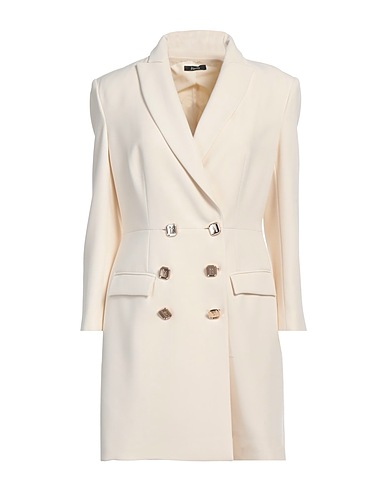 HANITA Blazer dress Ivory 97% Polyester, 3% Elastane