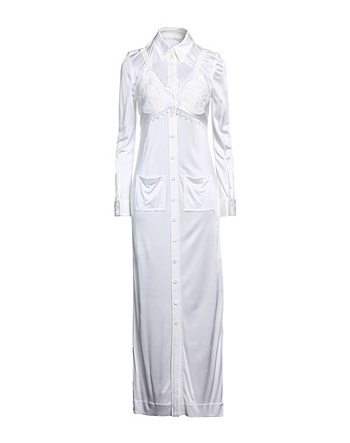 BURBERRY Long dress White 100% Viscose
