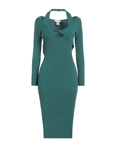 KONTATTO Midi dress Deep teal 69% Viscose, 29% Acrylic, 2% Elastane