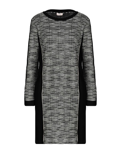 LIU •JO Vestito corto Nero 78% Poliestere, 18% Cotone, 2% Viscosa, 1% Elastan, 1% Fibra di metallo