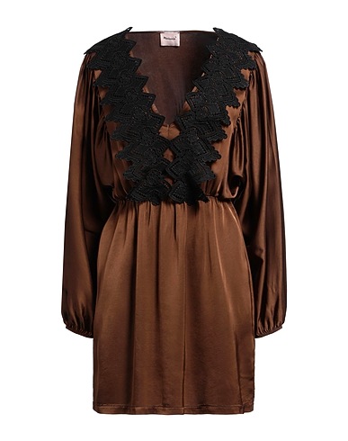 MARIUCCIA Vestito corto Testa di moro 100% Viscosa