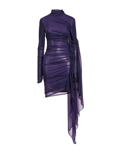 MUGLER Elegant dress Purple 90% Polyamide, 10% Elastane
