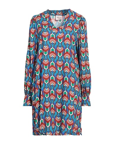MARIUCCIA Short dress Azure 100% Viscose