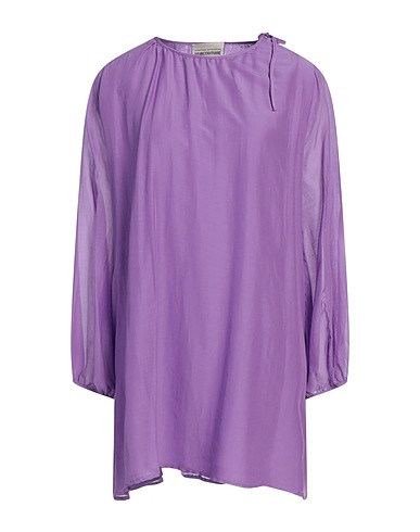 SEMICOUTURE Short dress Lilac 69% Cotton, 31% Silk